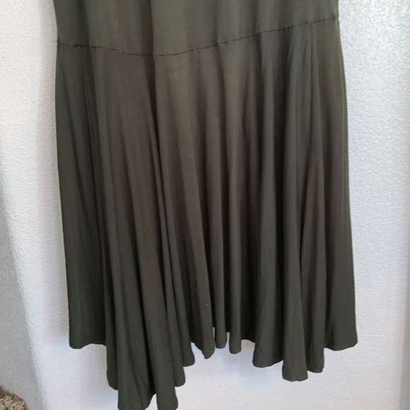 AGNES & DORA Cascade vest, knee length, olive, waterfall front S EUC - Picture 8 of 15